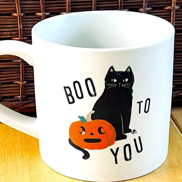 Halloween Coffee Mug Black Cat - Picture 1 of 5